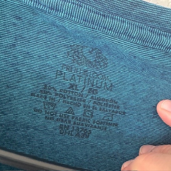 Fruit of the Loom Platinum Men's V Neck T‎ Shirt Teal Heather Size 2XL - Picture 3 of 6